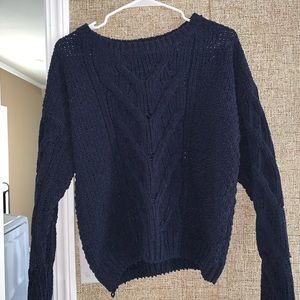 Blue winter sweater